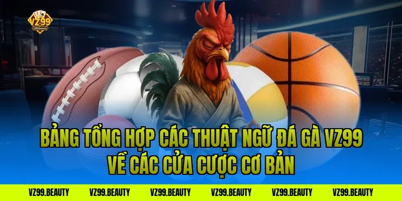 Bảng Tổng Hợp Các Thuật Ngữ Đá Gà VZ99 Về Các Cửa Cược Cơ Bản